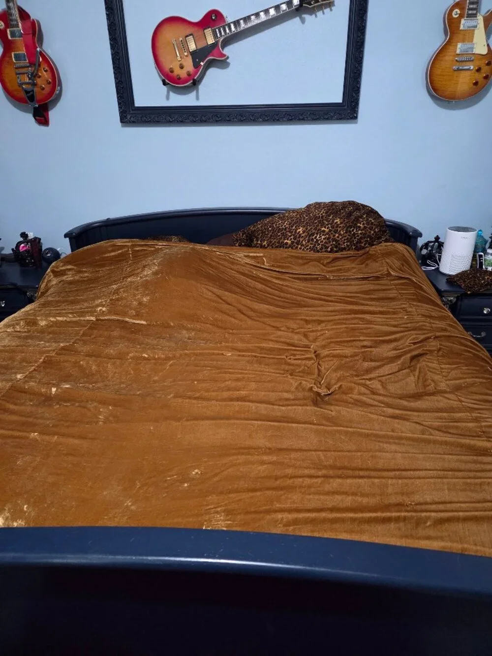 West Elm King Velvet Duvet Cover Bronze Brown Camel Earthy Warm Luxe Bedding
